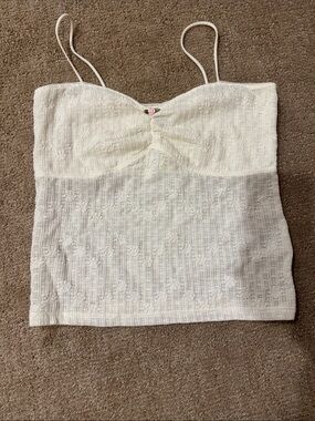 AE Classic Ivory Lace Cami Tank Top